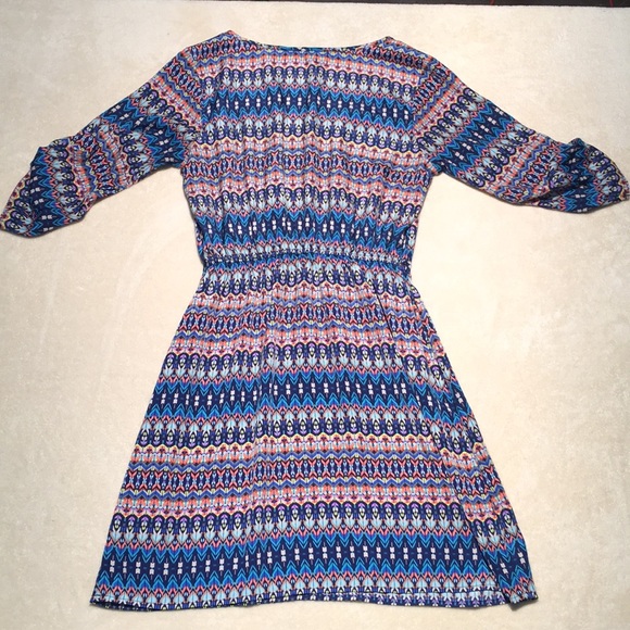 BeBop Women’s Qrt Sleeve Multicolor Summer Dress - Picture 5 of 8